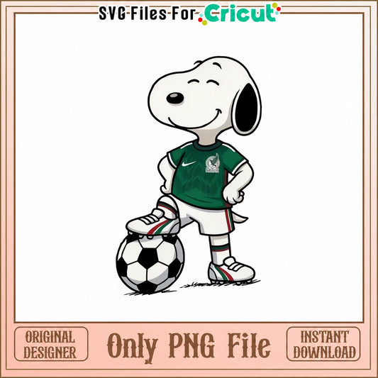 Snoopy Soccer Player PNG, Mexico Football, Sports Clipart PNG
