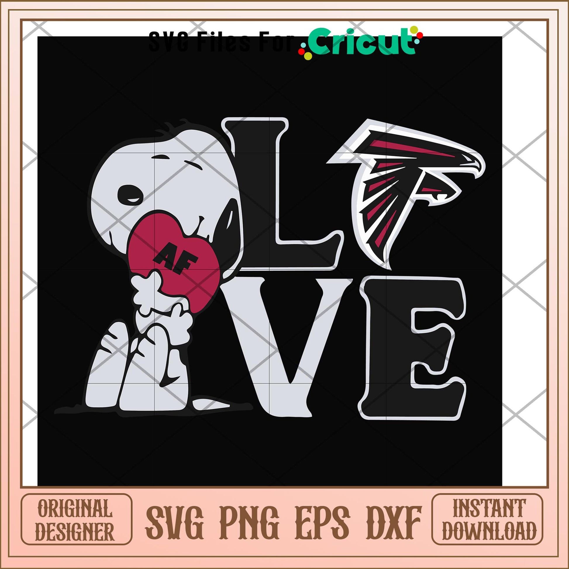 Snoopy love Atlanta Falcons svg, snoopy svg, new nfl svg