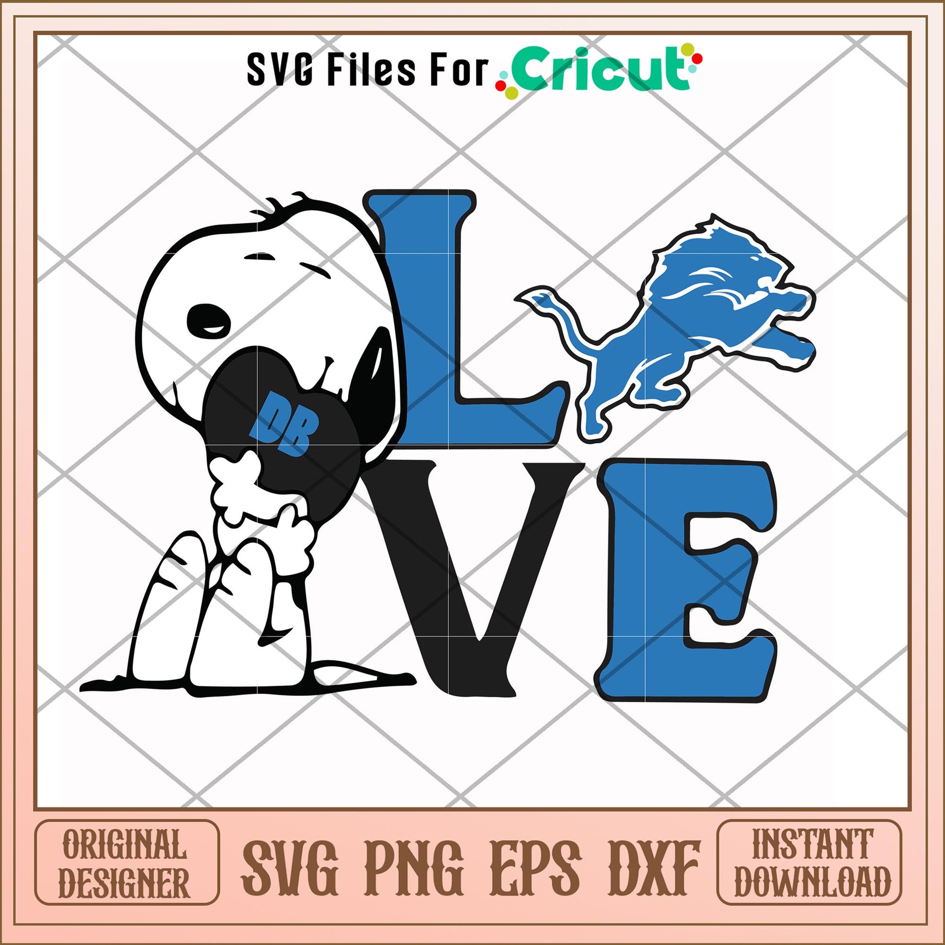 Snoopy love Detroit Lions svg, snoopy svg, new nfl svg