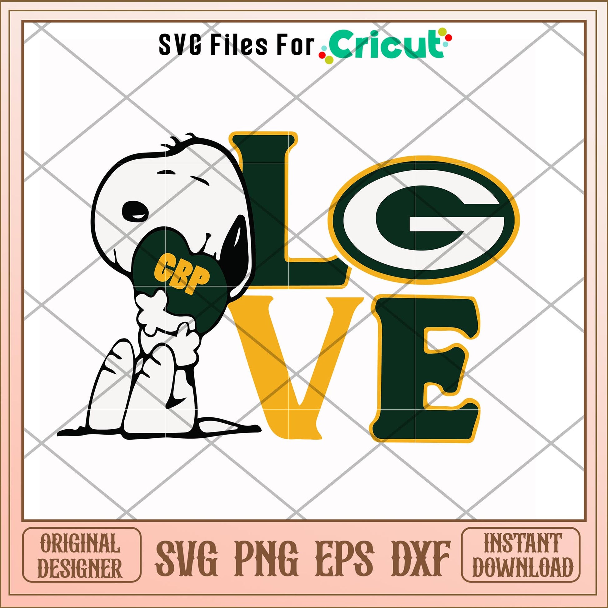 Snoopy love Green Bay Packers svg, snoopy svg, new nfl svg