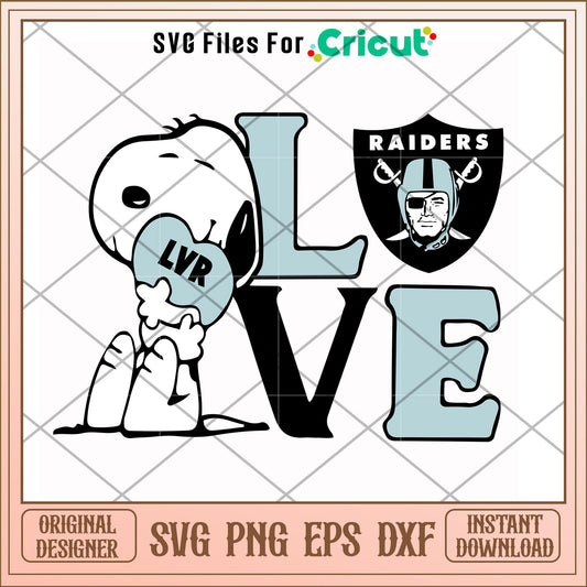 Snoopy love Las Vegas Raiders svg, snoopy svg, new nfl svg