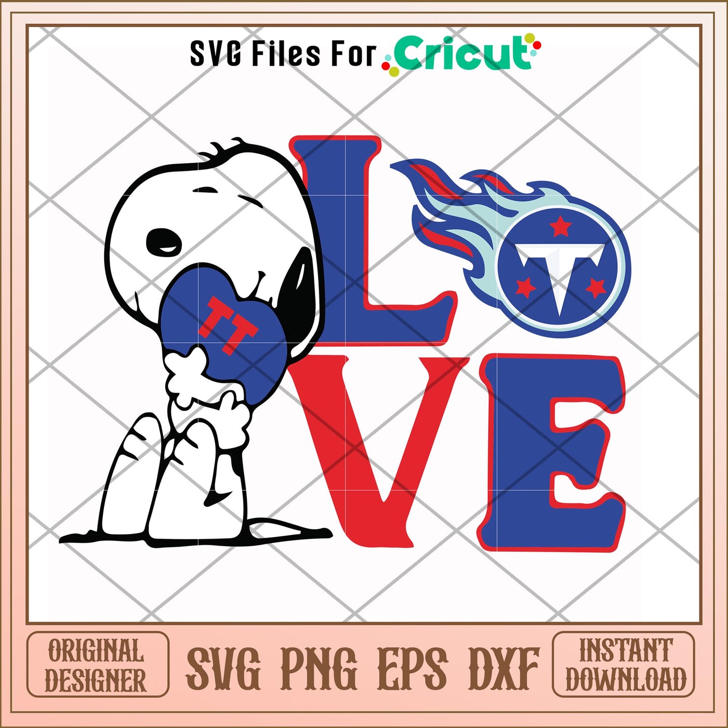 Snoopy love Tennessee Titans svg, snoopy svg, new nfl svg