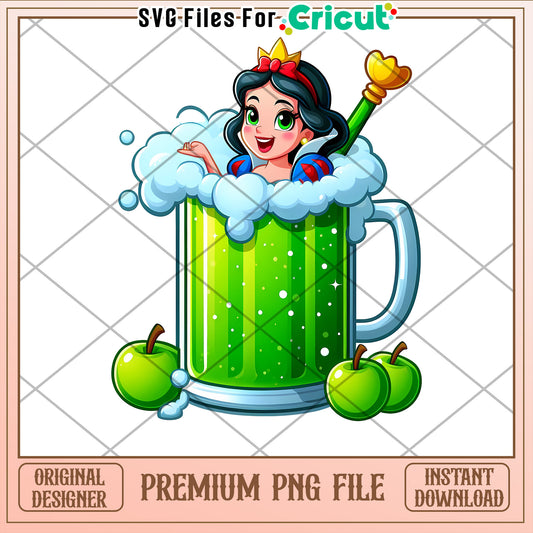 Snow White Apple PNG Cricut File