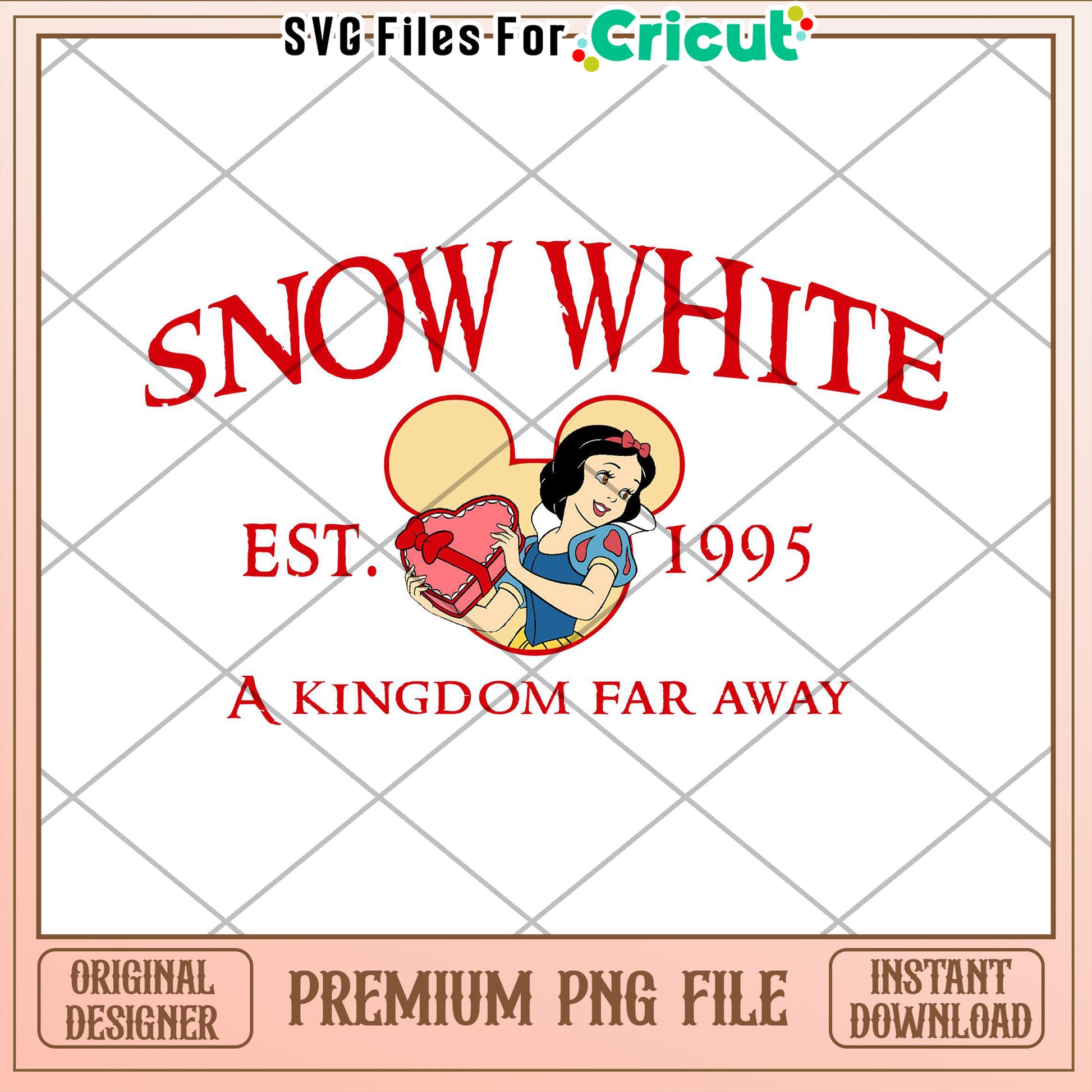 Snow White PNG Design 1995 Cricut
