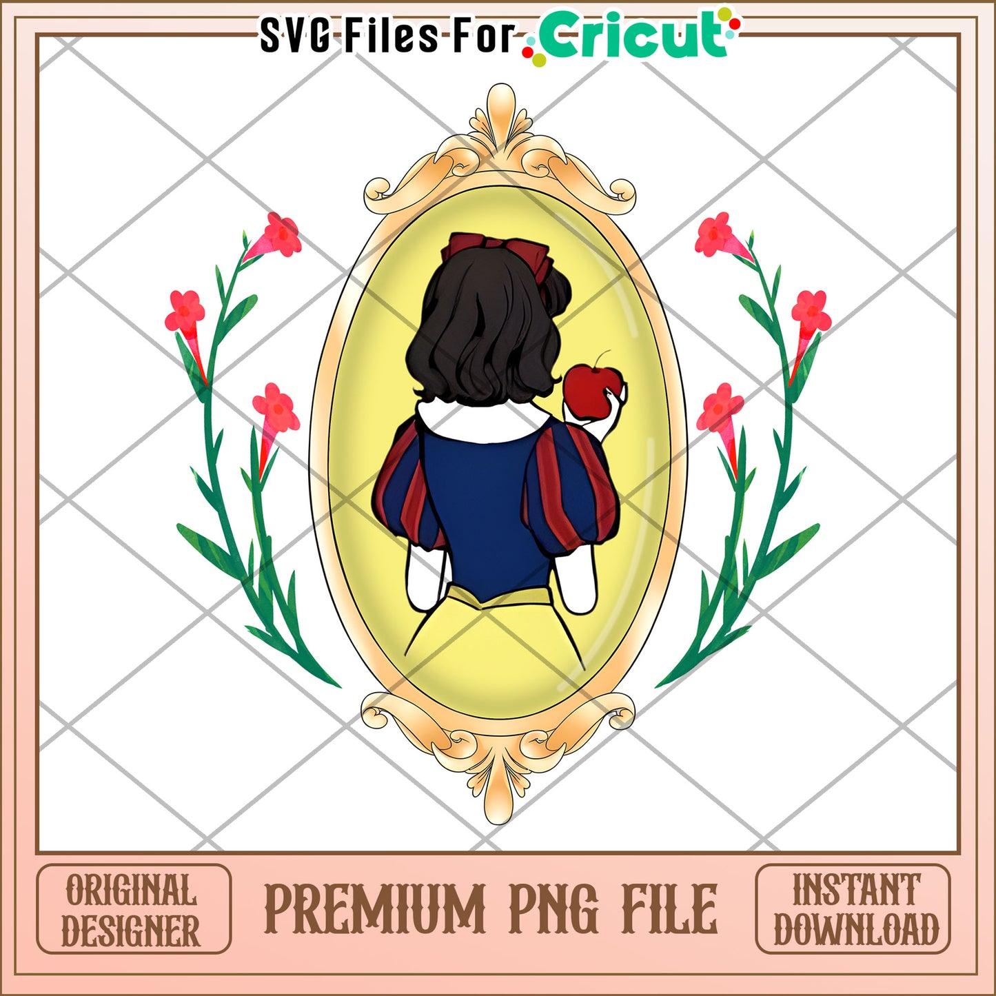 Snow White PNG Premium Apple Design