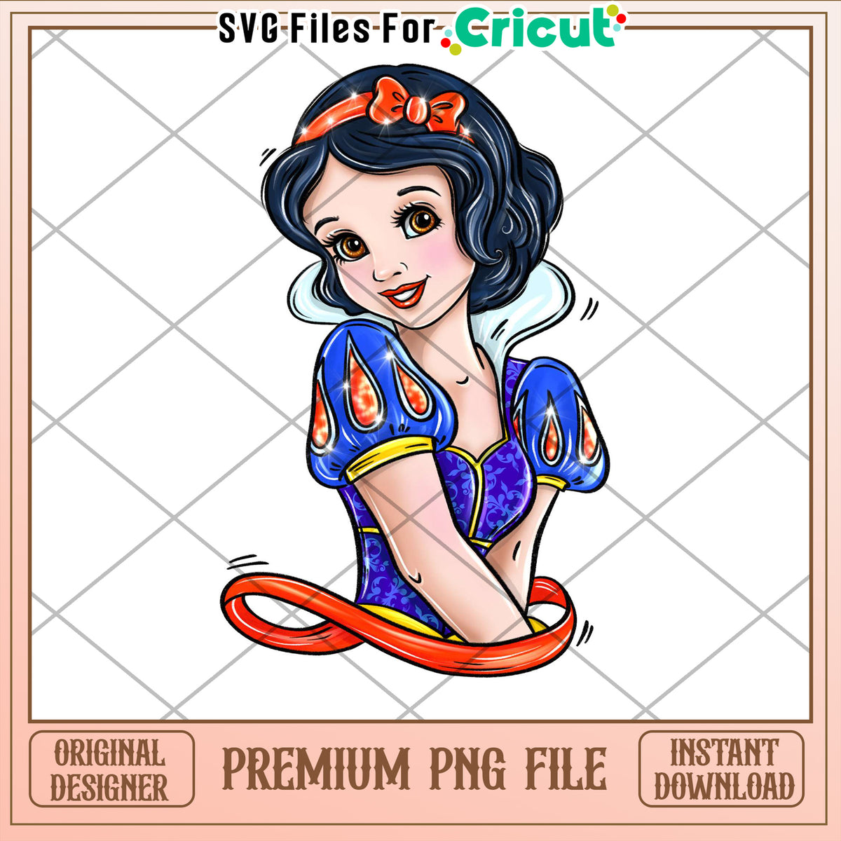 Snow White PNG Sublimation Design – svg files for cricut