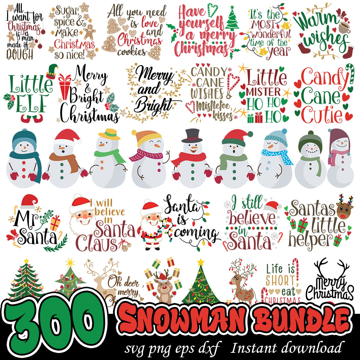 Snowman svg Bundle, Snowman Christmas svg bundle