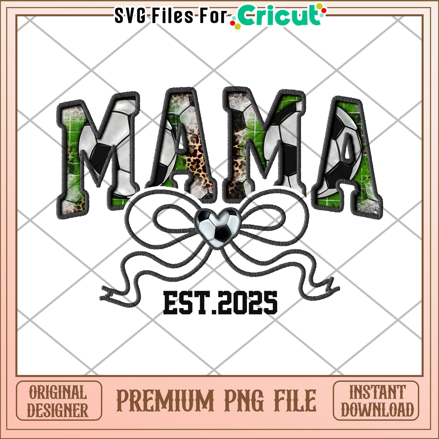 Soccer Mama PNG Design - Est 2025