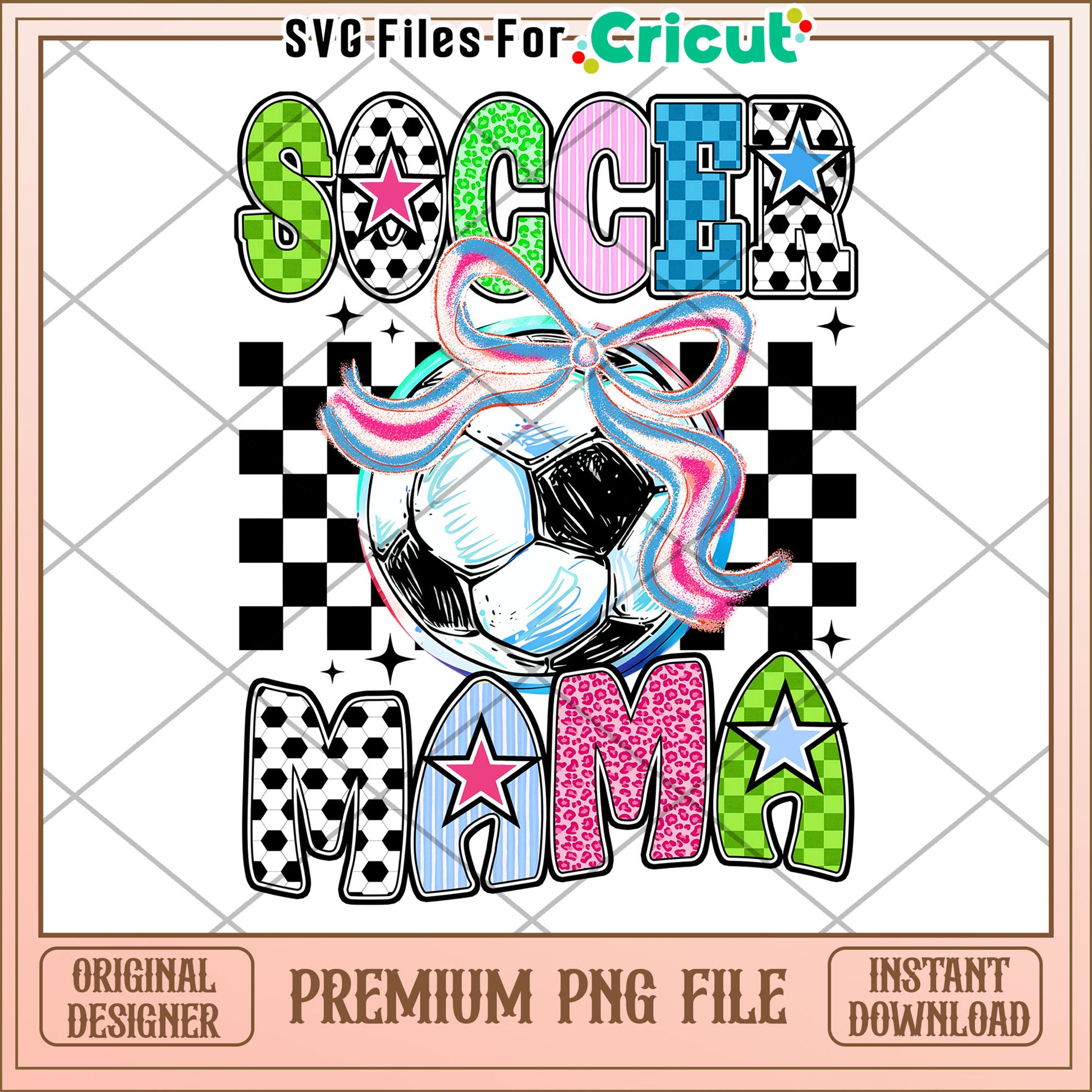 Soccer Mama PNG Design Cute Soccer Mom Graphic