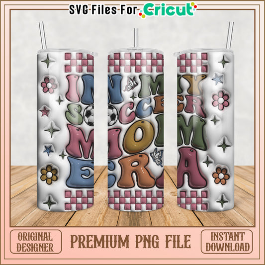Soccer Mom Tumbler PNG Design