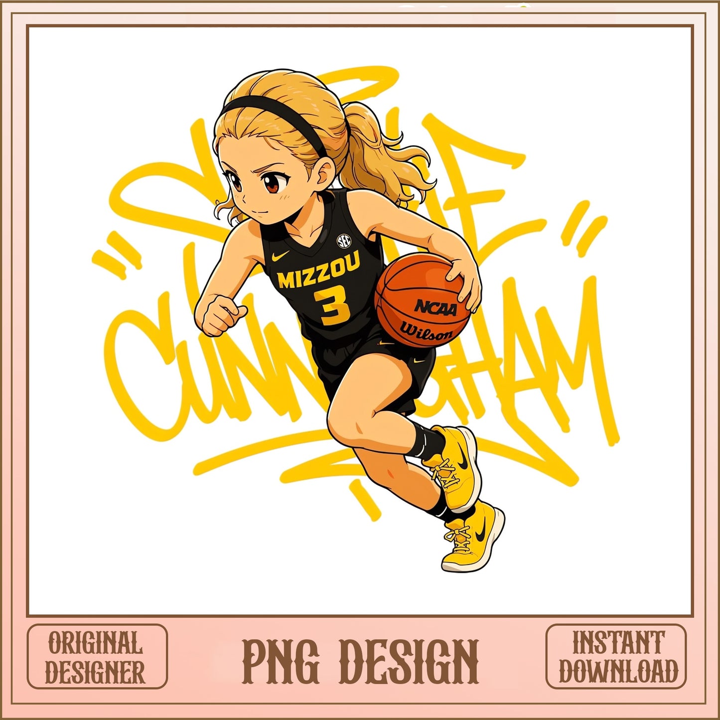Sofie Cunningham Mizzou Basketball PNG, Tigers PNG, NCAA PNG