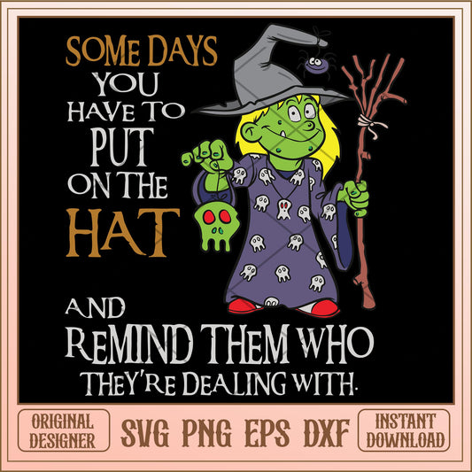 Some day you have to put on the hat svg, disney characters svg, digital download