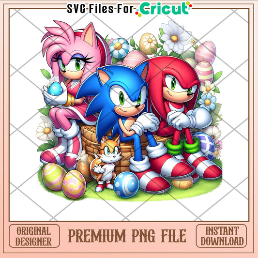 Sonic Easter PNG Cricut Design