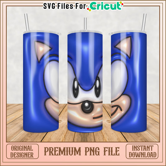 Sonic Tumbler PNG Design - Instant Download