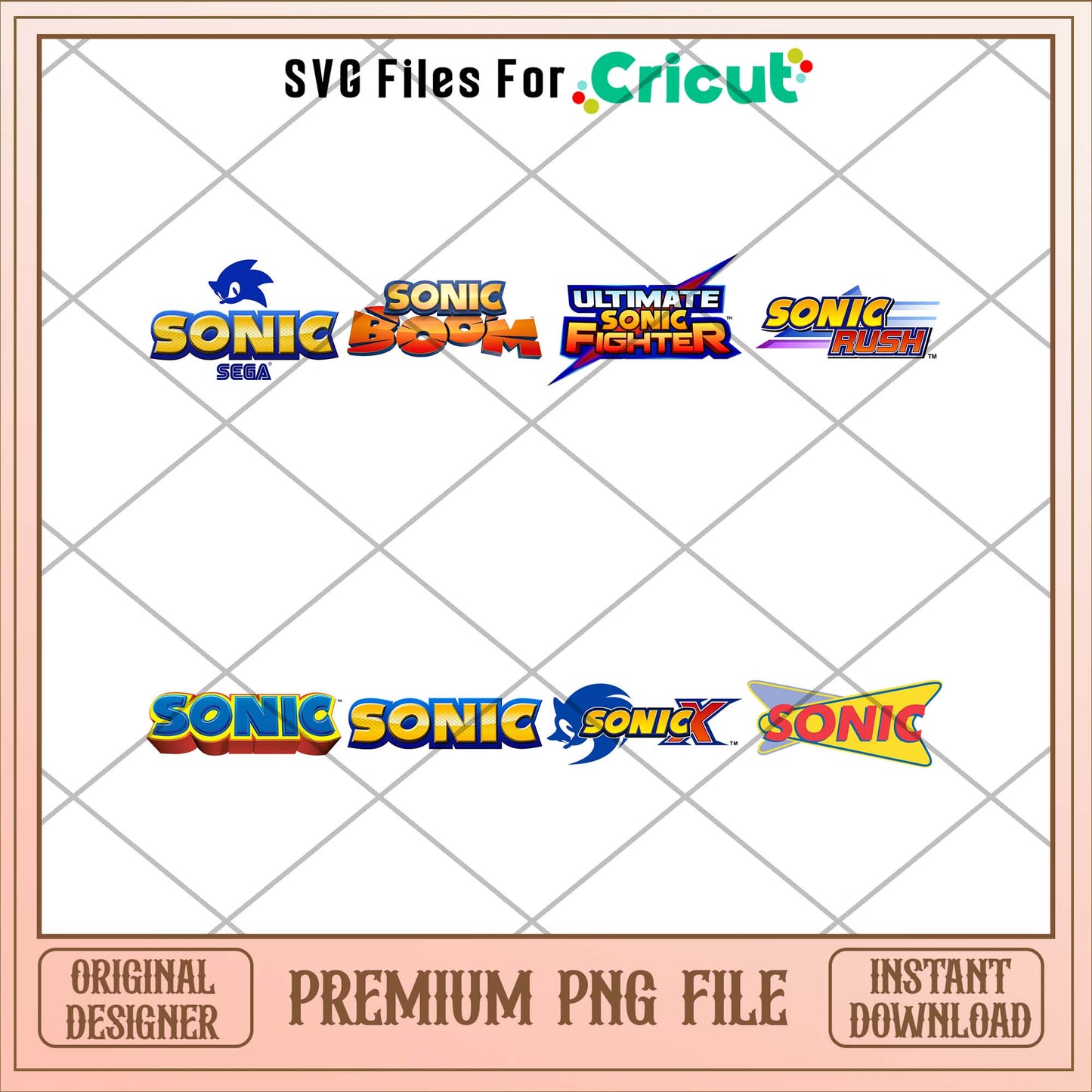 Sonic the hedgehog logo png bundle