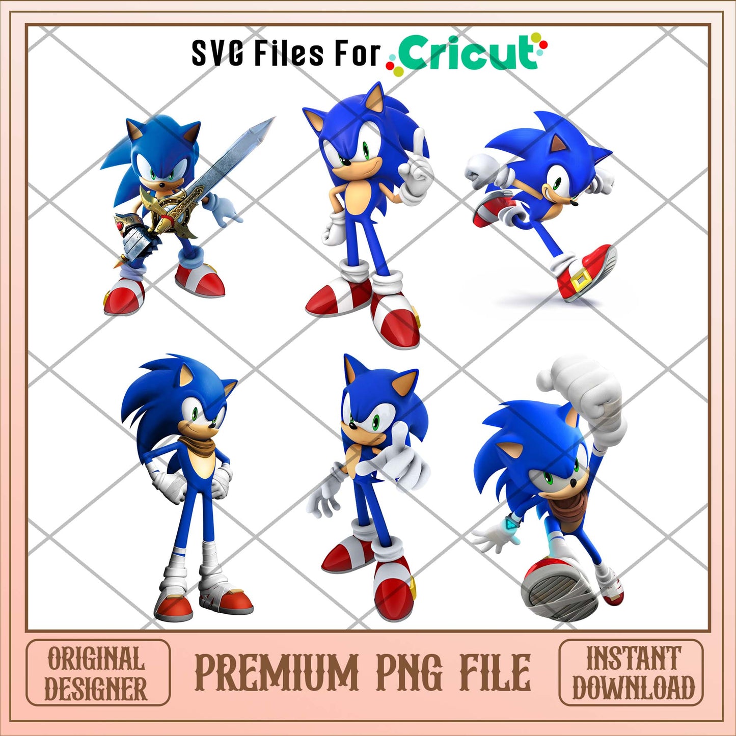 Sonic the hedgehog cartoon png bundle