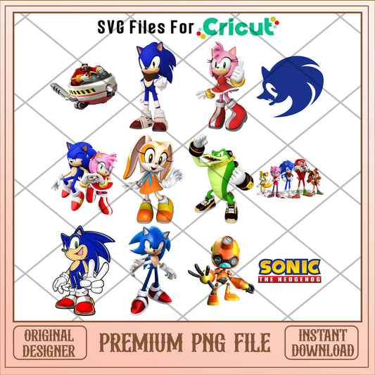 Sonic the hedgehog friends png bundle