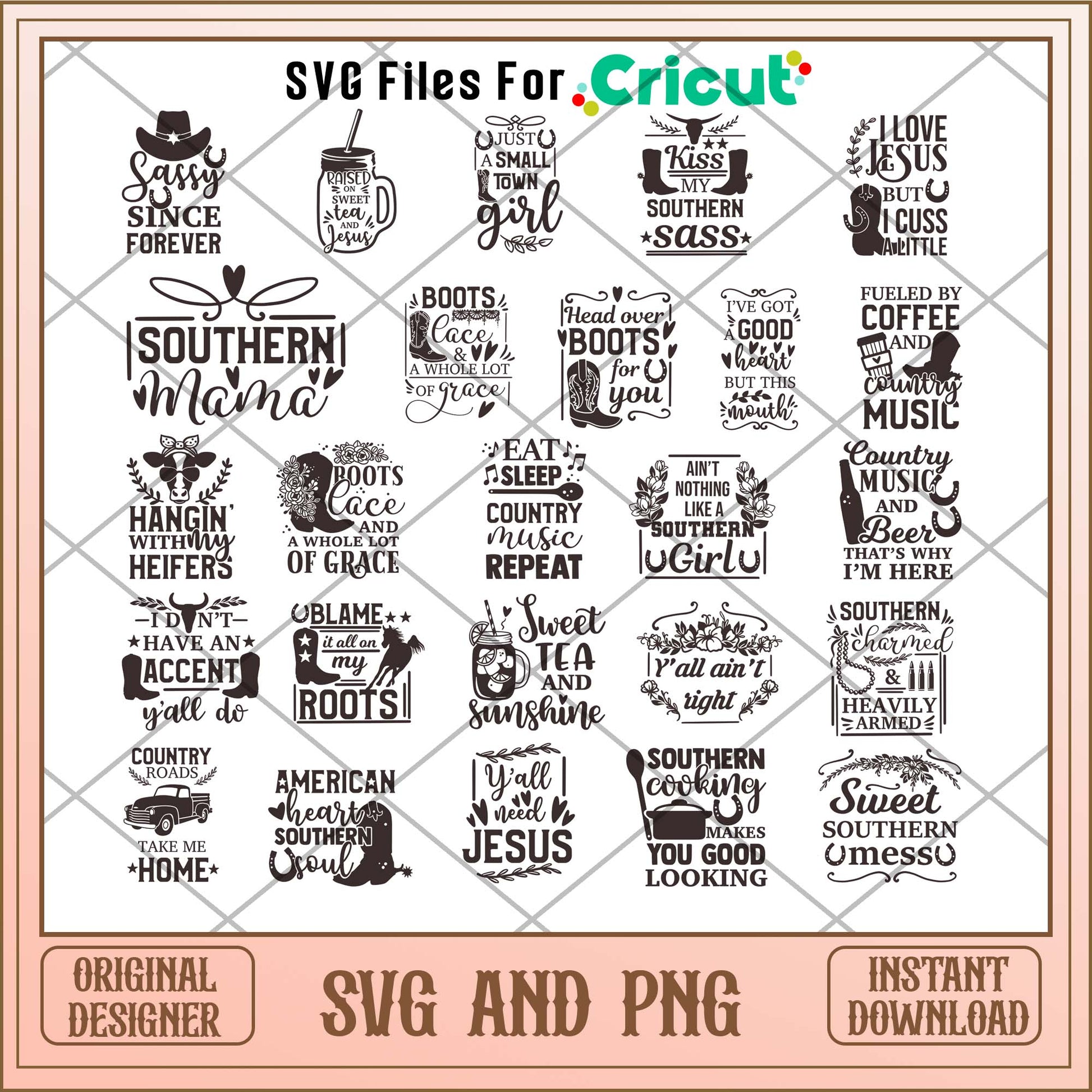 Southern svg bundle, Cute quotes svg bundle - Svgfileforcricut