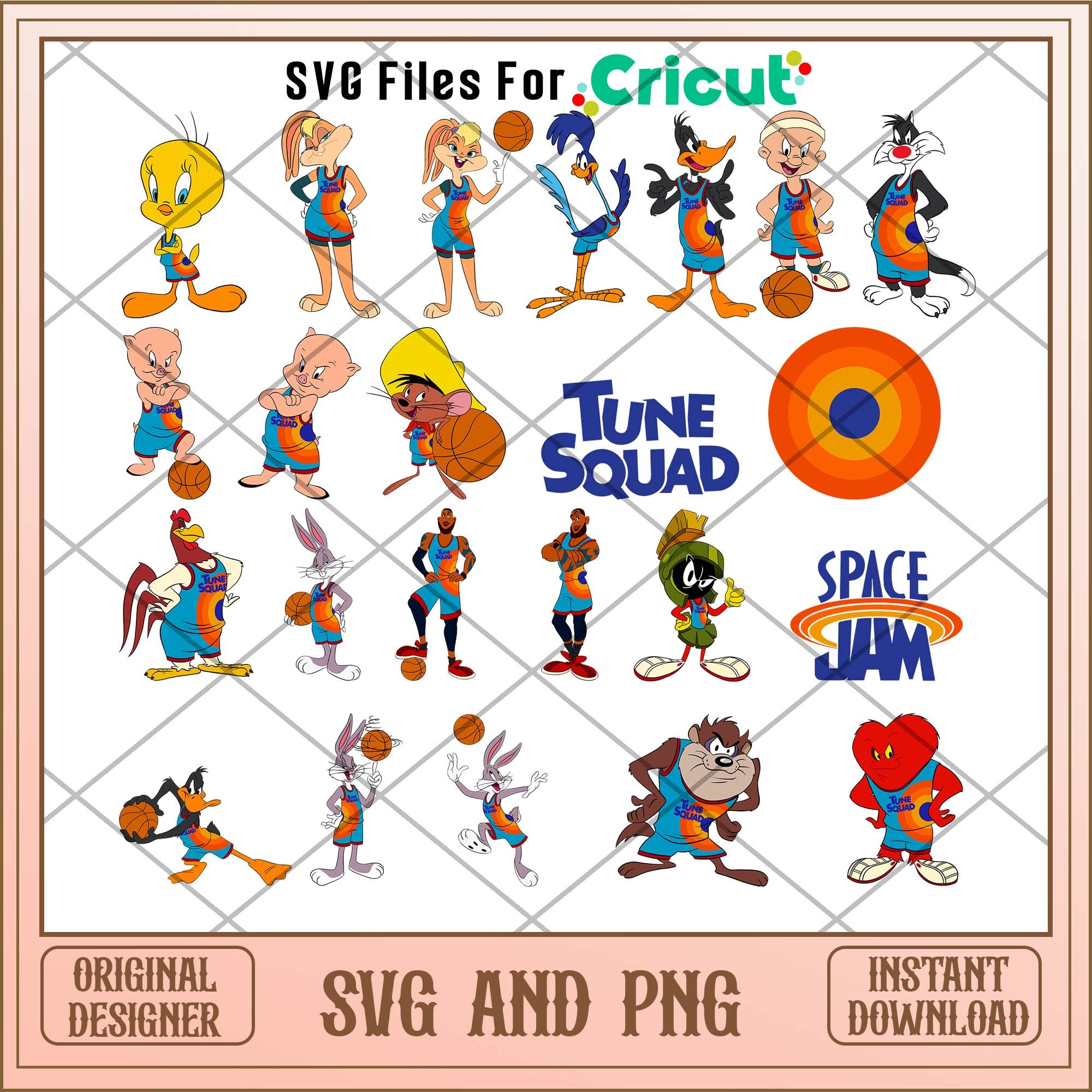 Space Ja Tune Squad cartoon SVG bundle – svg files for cricut