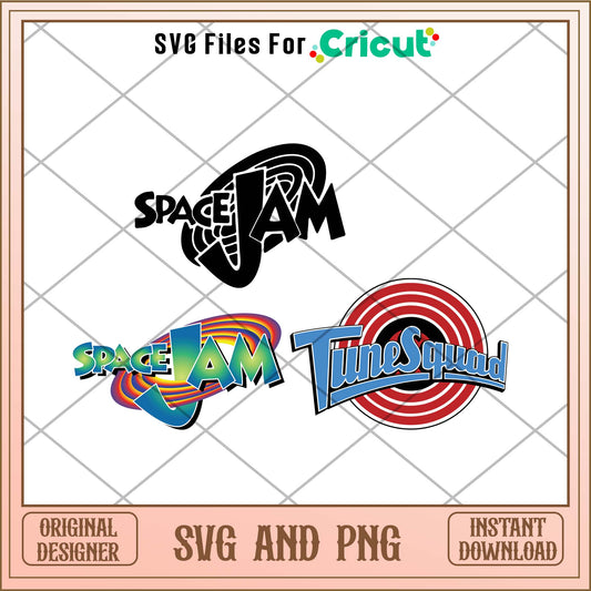 Space jam cartoon svg bundle 