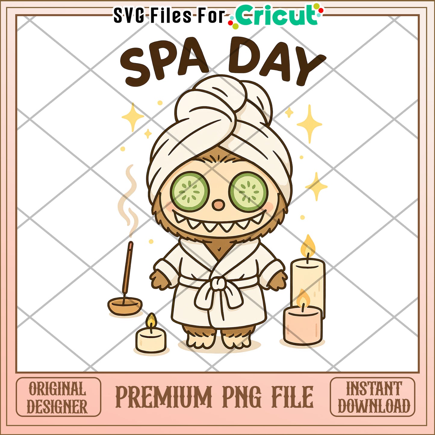 Spa day labubu png, labubu keychain png, labubu doll png