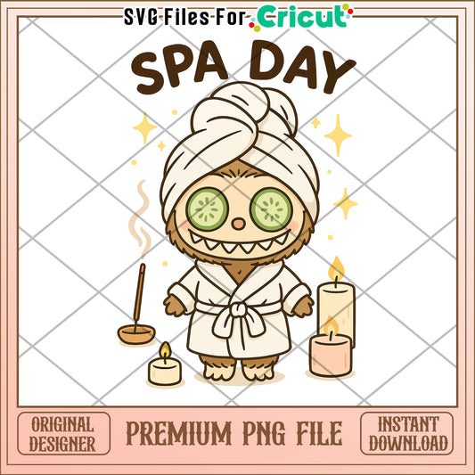 Spa day labubu png, labubu keychain png, labubu doll png