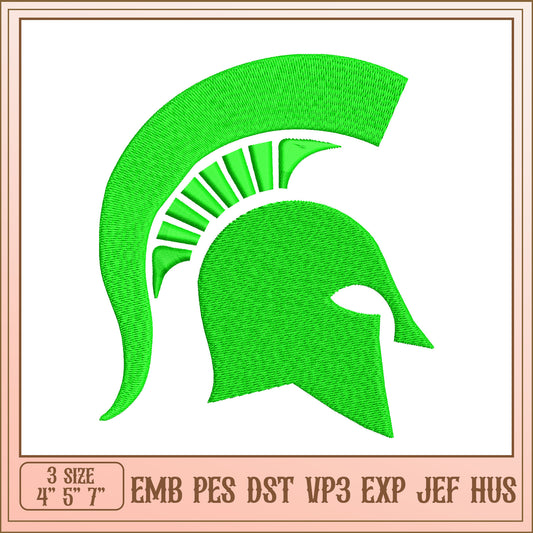 Spartan Helmet Embroidery Design - EMB PES DST