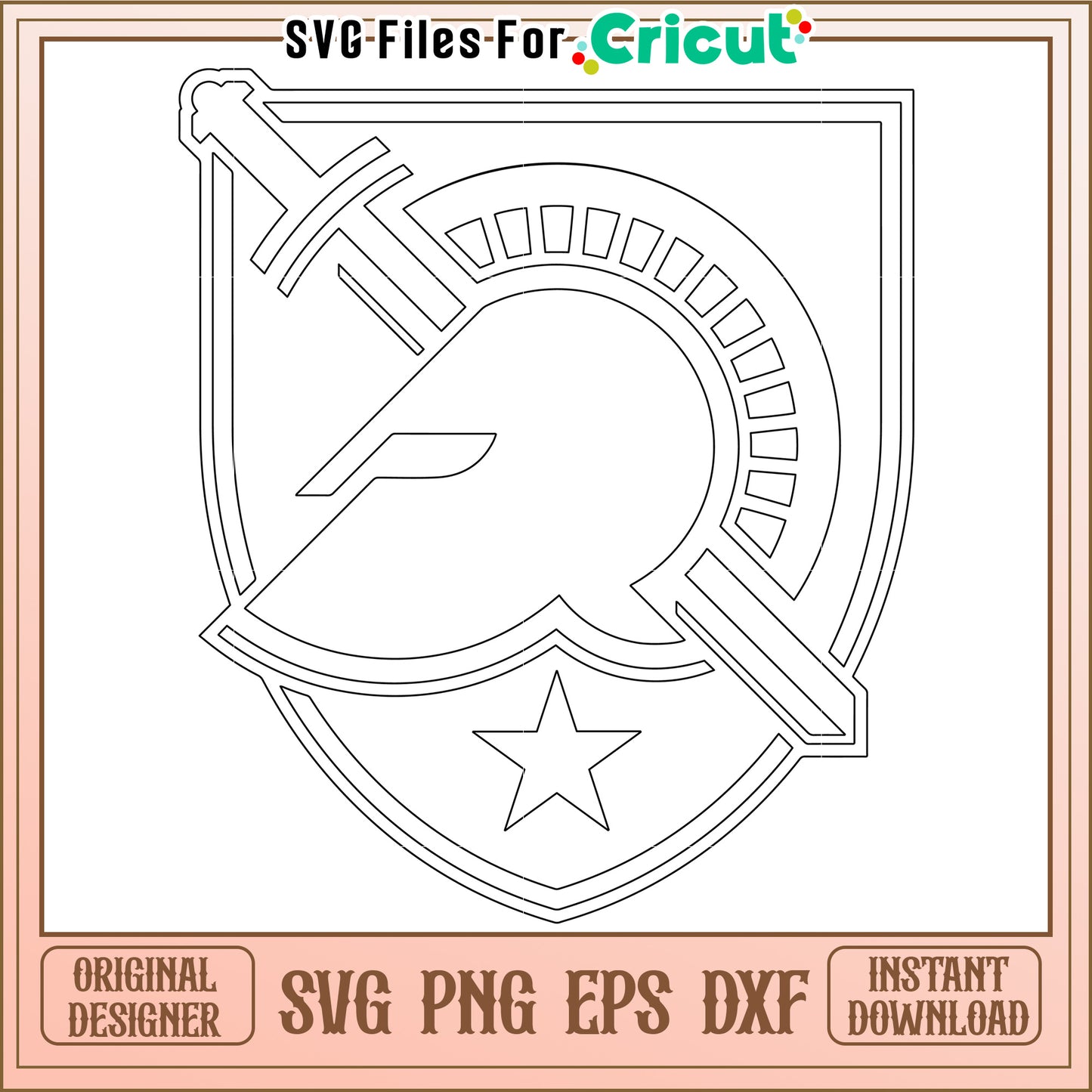 Spartan Helmet SVG Design for Crafts, Perfect for Cricut Projects