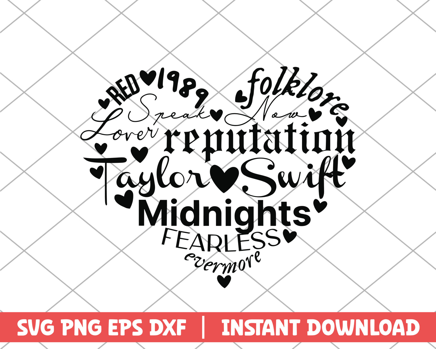 Speak now lover reputation taylor swift midnights taylor swift svg