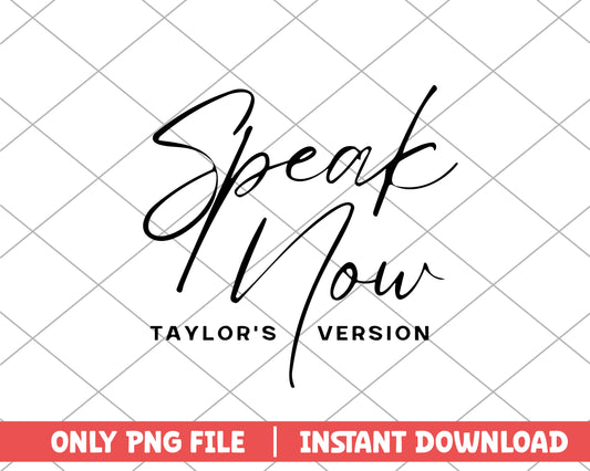 Speak now taylor's version taylor swift png