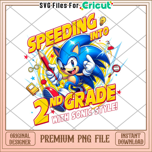 Speeding into 2nd grade sonic png, labubu characters png, sonic cartoon png