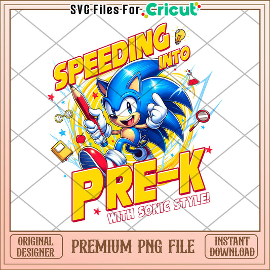 Speeding into pre k grade sonic png, labubu characters png, sonic cartoon png