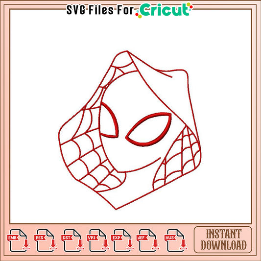 Spider-Gwen Embroidery Design Instant Download