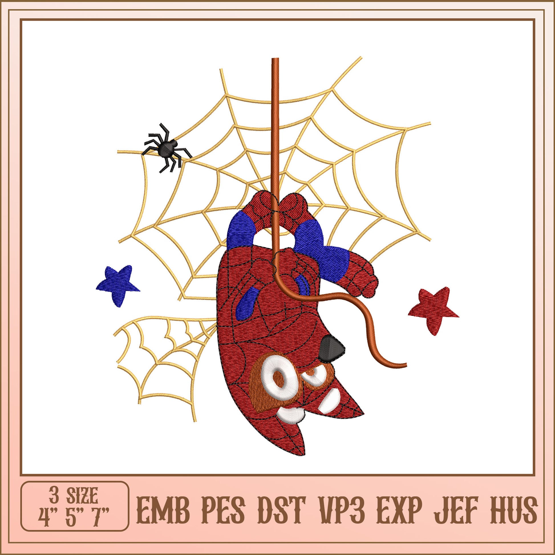 Spider-Man Embroidery Design