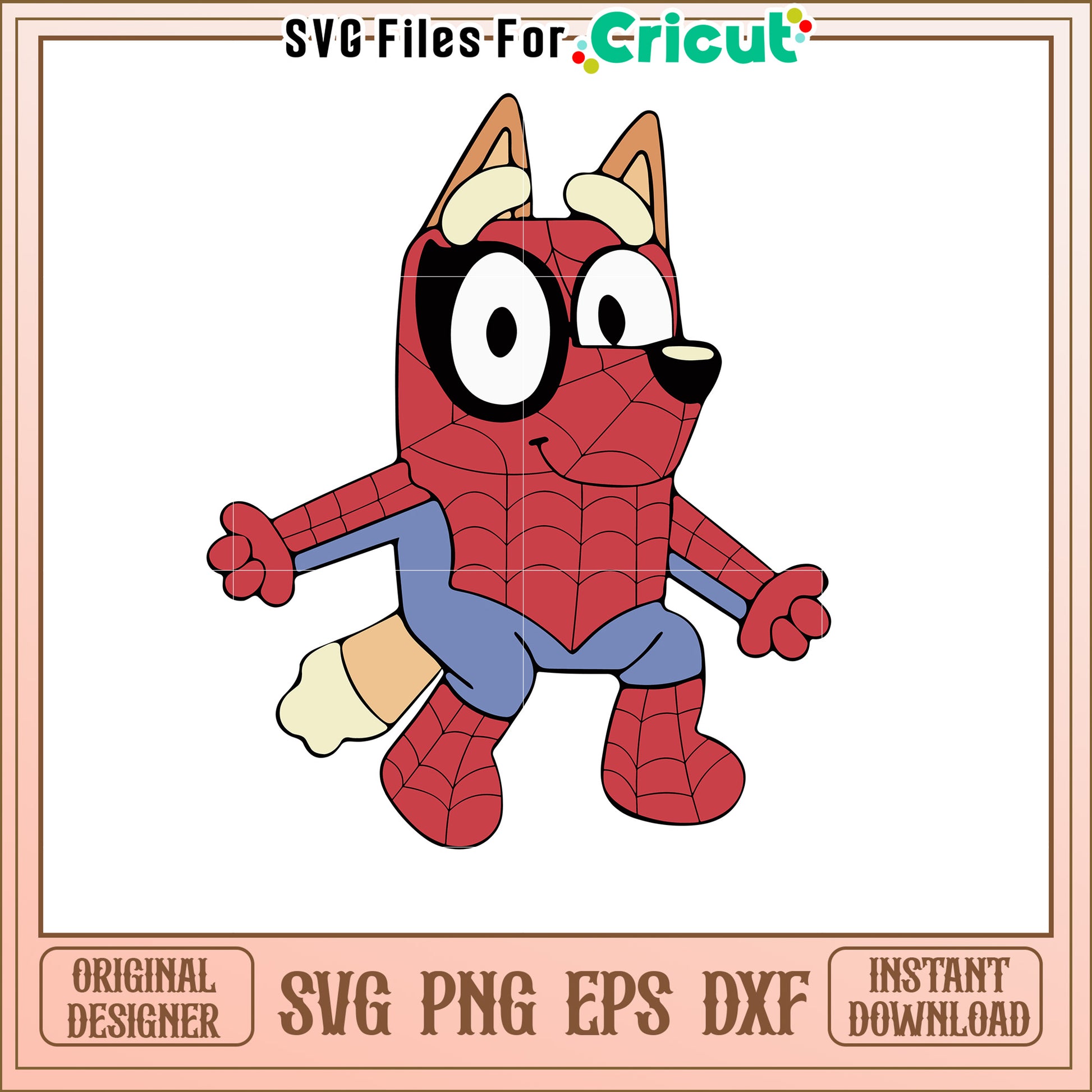 Spider Dog SVG Cartoon