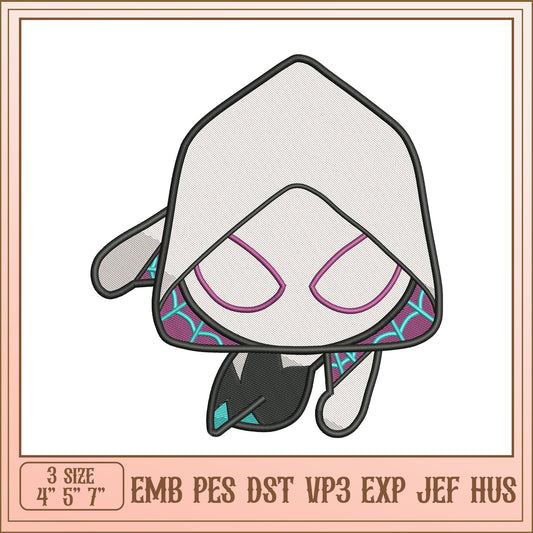 Spider Gwen Embroidery Design