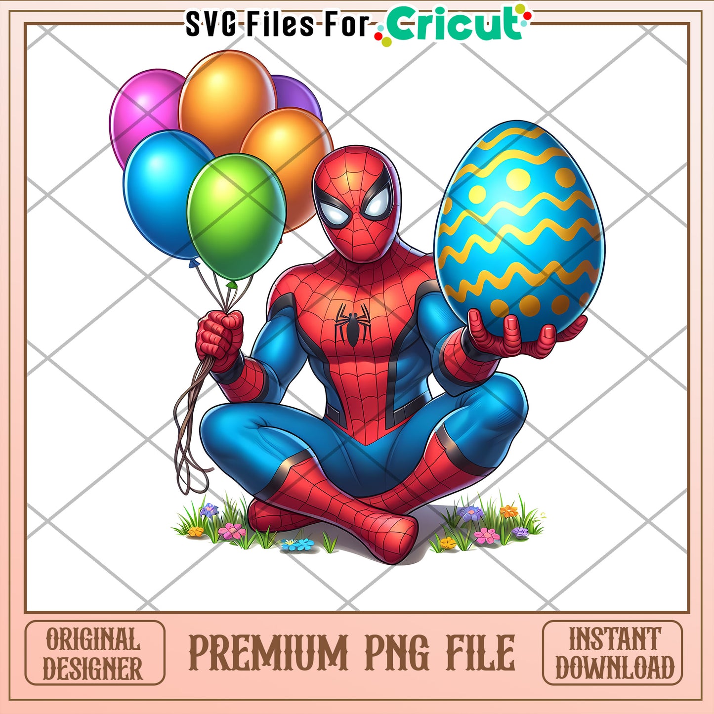 Spiderman Easter PNG Premium Instant Download