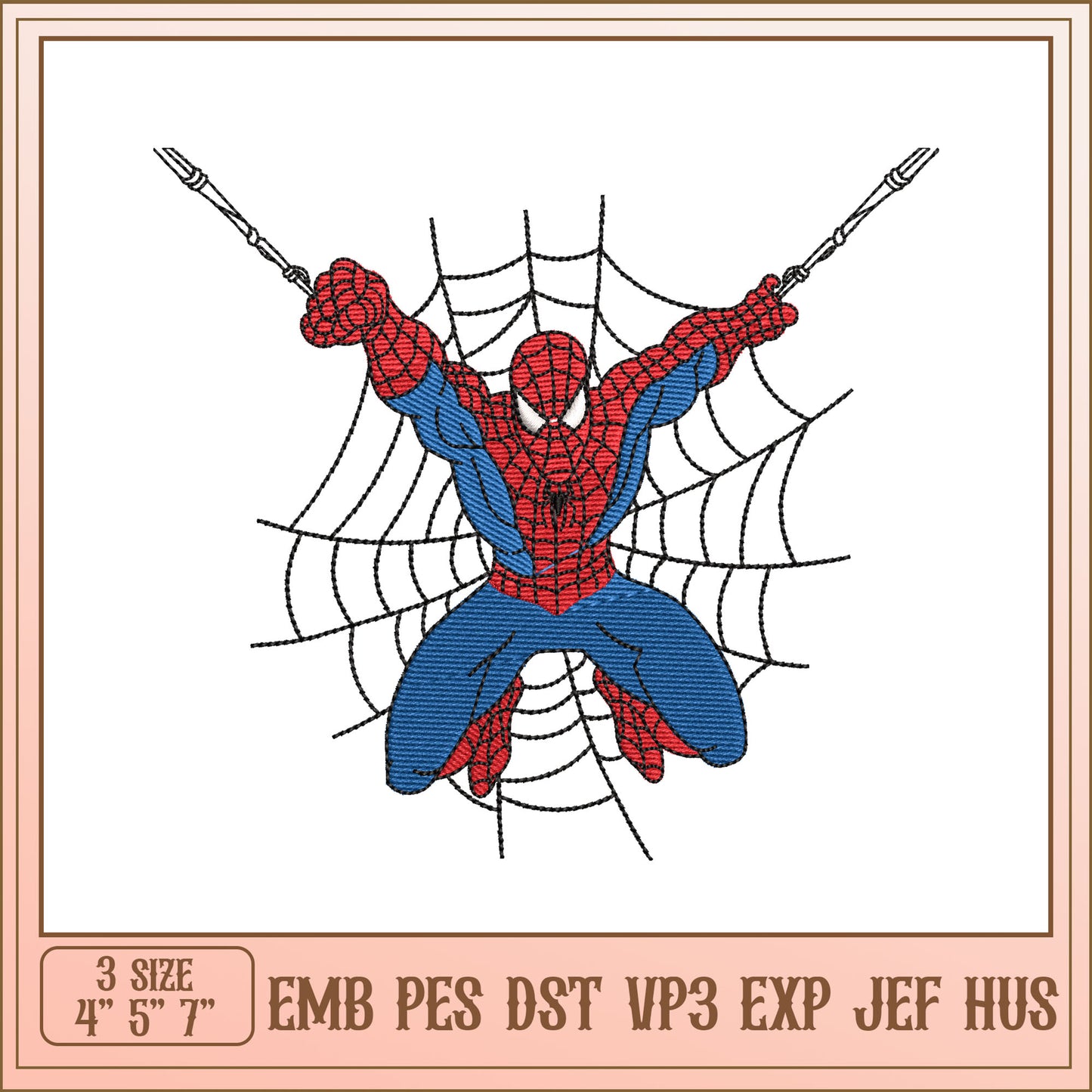 Spiderman Embroidery Design