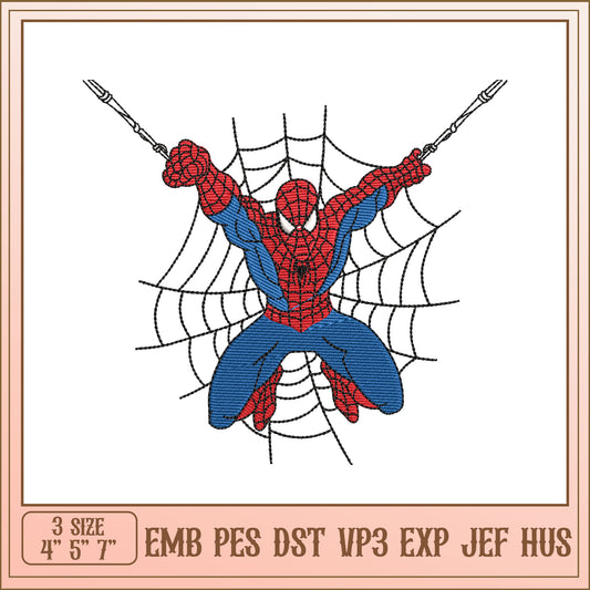 Spiderman Embroidery Design