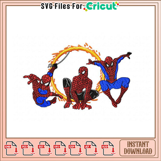 Spiderman Embroidery Design Instant Download