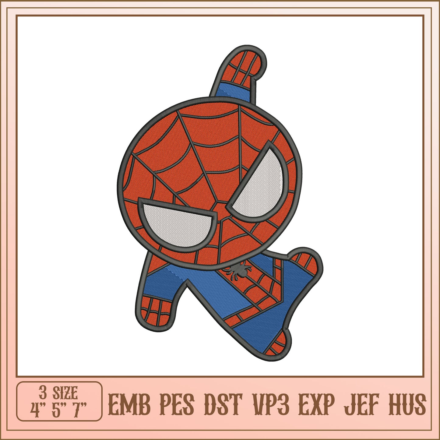 Spiderman Embroidery Design