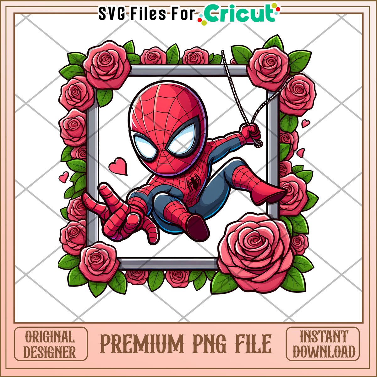 Spiderman Roses PNG Cricut File – svg files for cricut