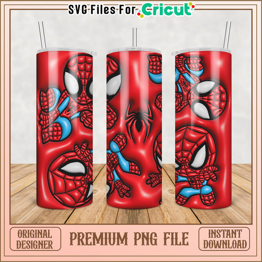 Spiderman Tumbler PNG Design