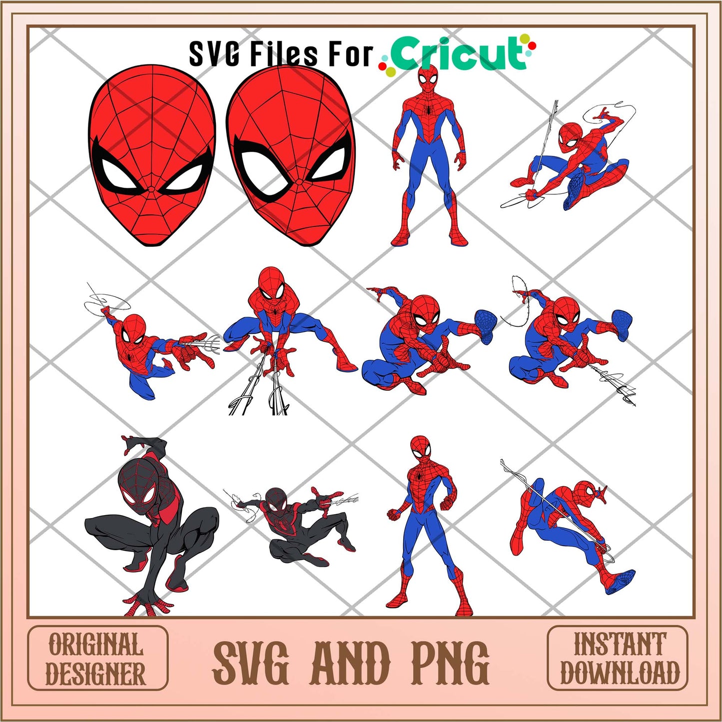 Spiderman hero outline svg bundle, Spiderman movies svg - Svgfileforcricut