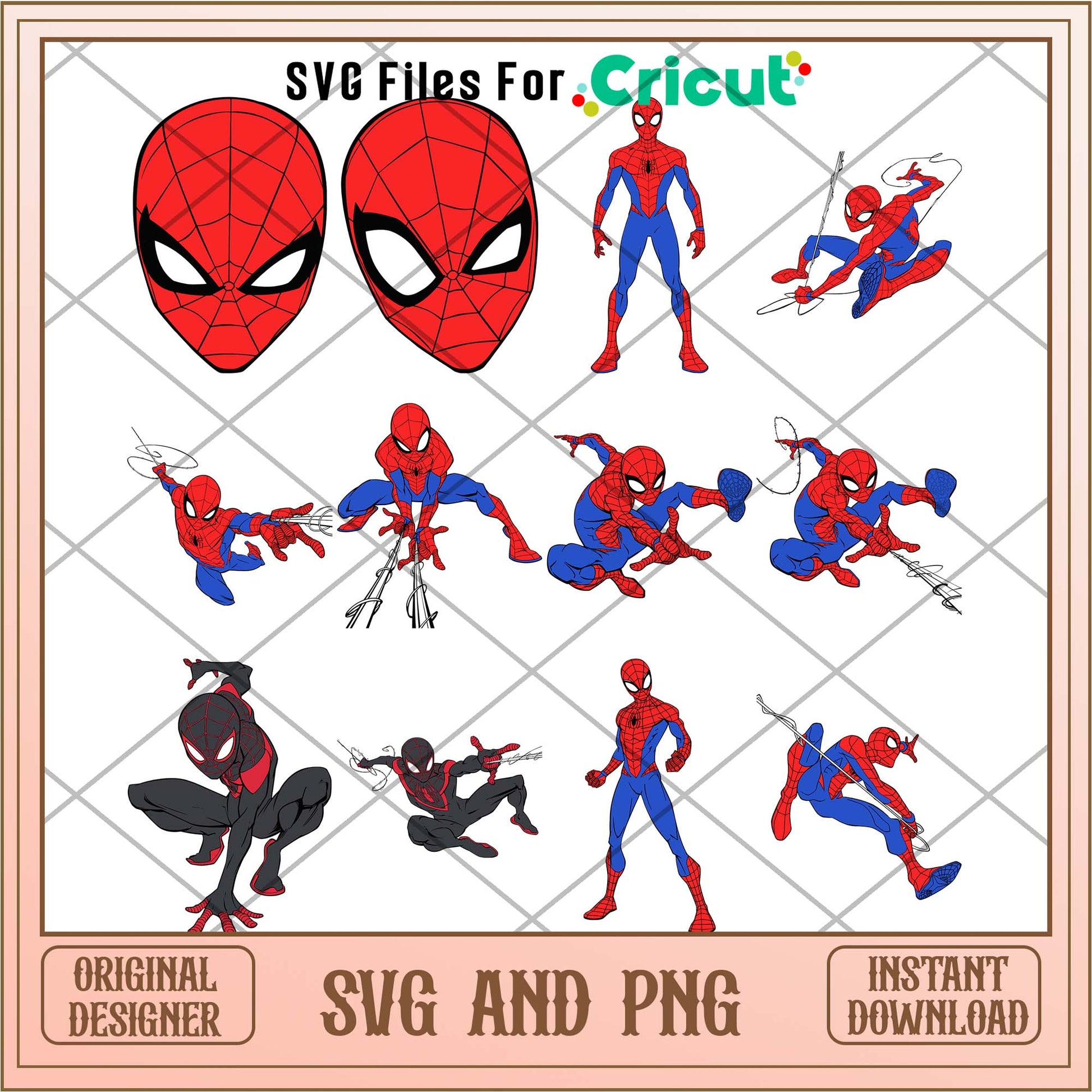 Spiderman hero outline svg bundle, Spiderman movies svg - Svgfileforcricut