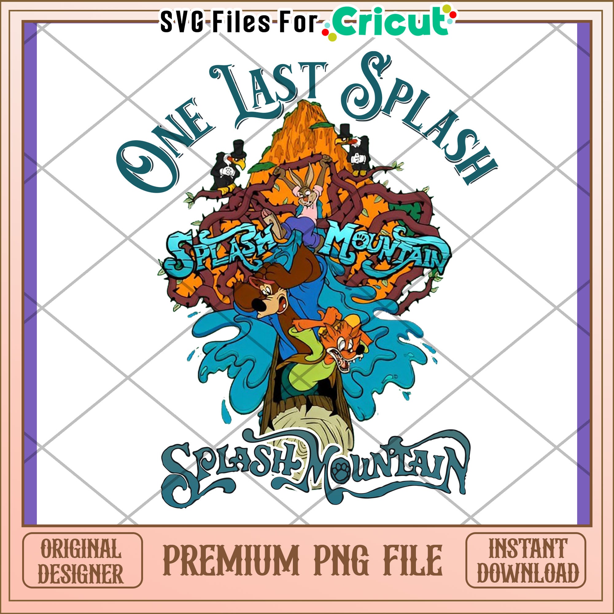 Splash Mountain PNG One Last Splash Design – svg files for cricut