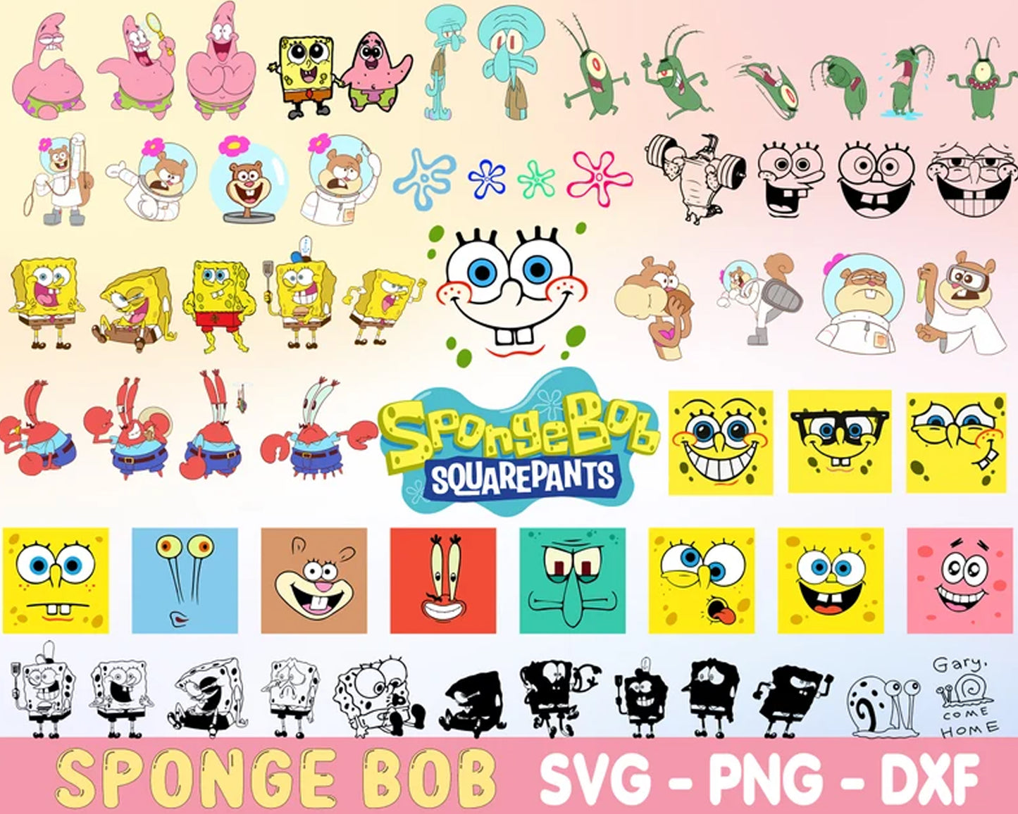 Spongebob SquarePants SVG Bundle