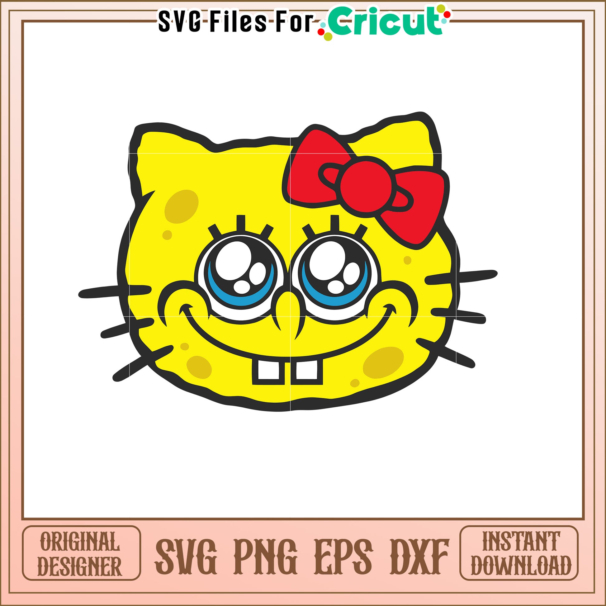 SpongeBob Hello Kitty SVG