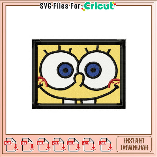 SpongeBob SquarePants Embroidery Design Instant Download