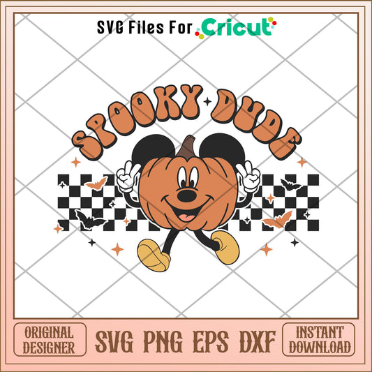 Spooky Dude Halloween svg, Disney characters svg, Digital Download
